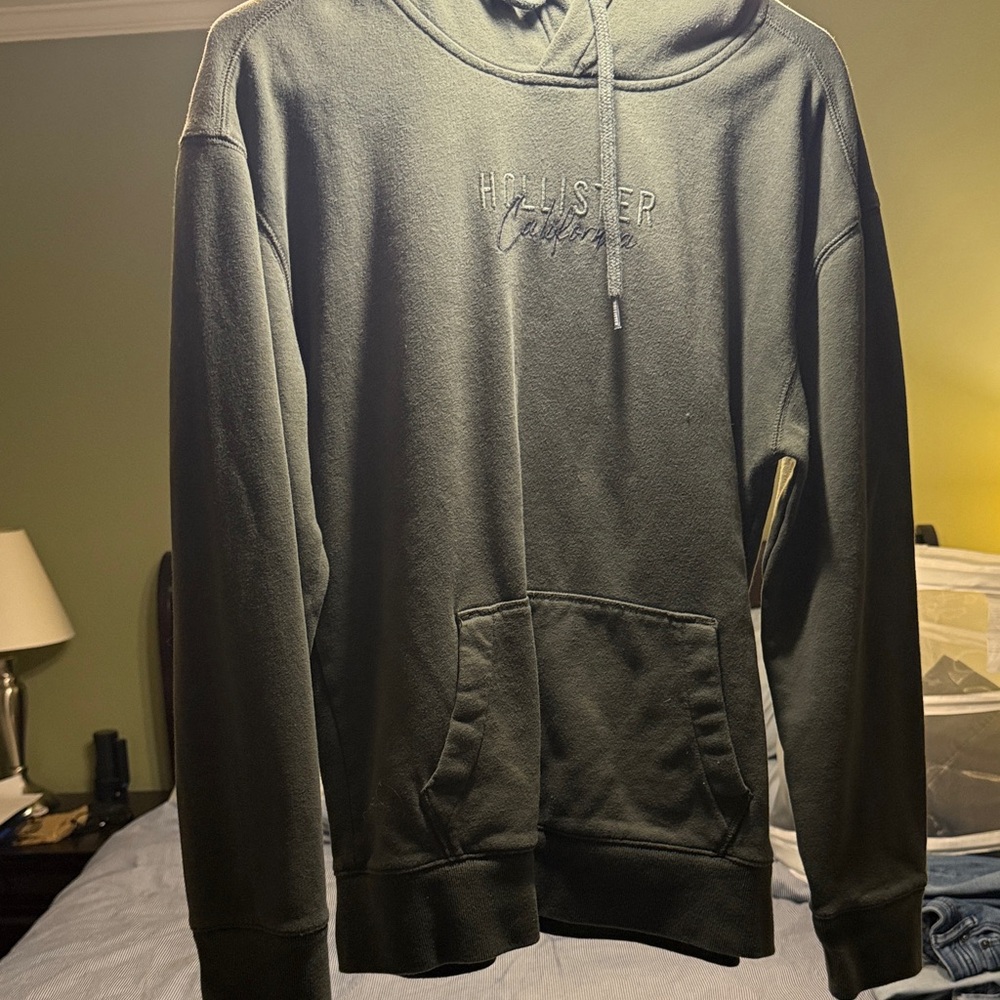 Hollister Olive Green Pullover Hoodie